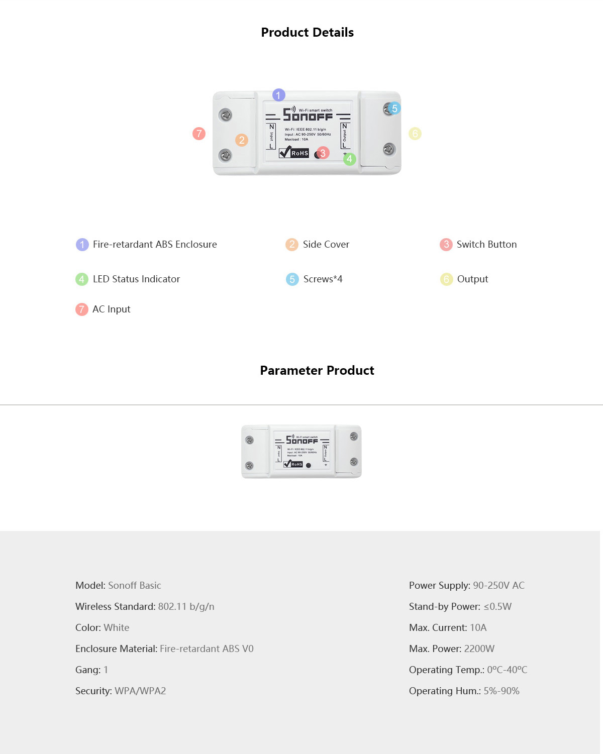 Sonoff Basic Wifi Wireless Smart Switch Hcsono0001 Forum Hobbycomponents Com