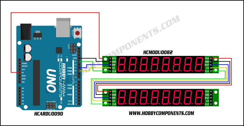 Serial 7 Segment Display Arduino