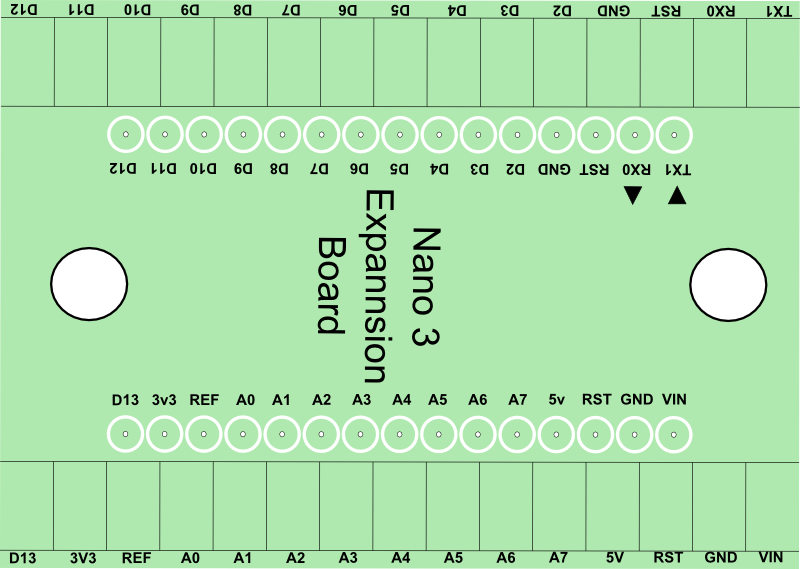 Terminal Expansion Adapter for Arduino Nano