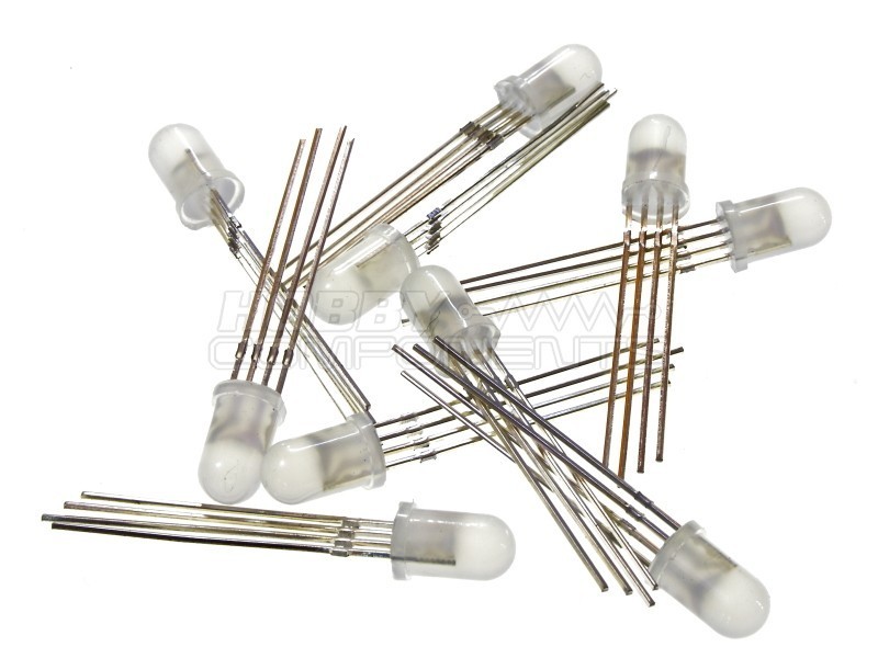 RGB LED - 5mm 4-pin Common Anode - Buy RGB LED Online at