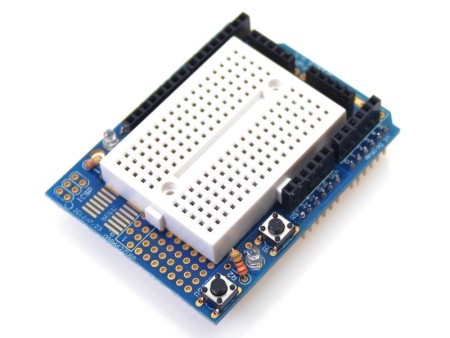 Arduino compatible Prototype Shield with Mini Breadboard
