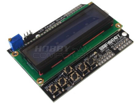 LCD Keypad Shield for Arduino 16x02