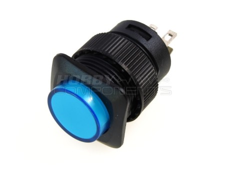 R16-504BD 16mm Push Button Switch (Blue)