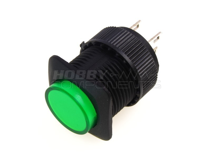 R16-504BD 16mm Push Button Switch (Green)