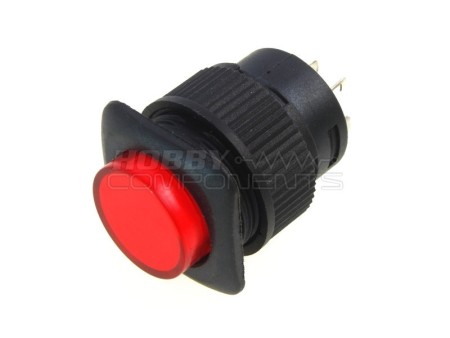 R16-504BD 16mm Push Button Switch (Red)