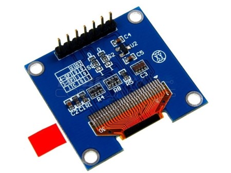 1.3" SH1106 uOLED Display Module (Blue)