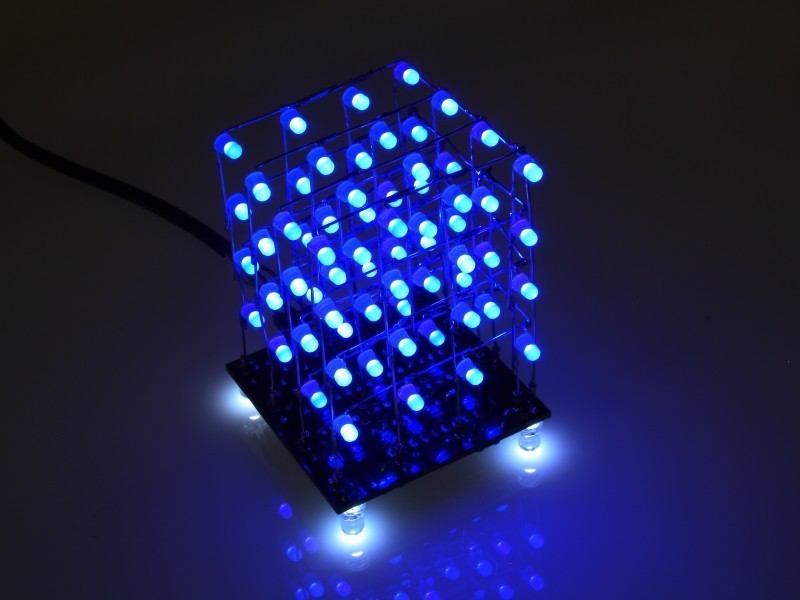Hobby Components 4x4x4 64 LED cube kit (Available in ...