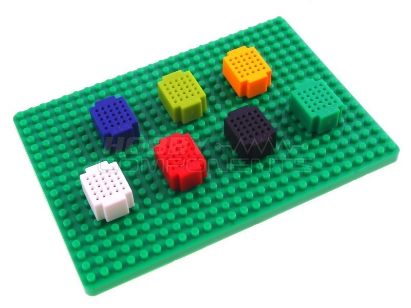 5x5 Mini breadboards in assorted colours (base board sold separately)