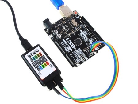 Analyser shown here debugging SPI Interface on an Uno+ (Uno+ not included)