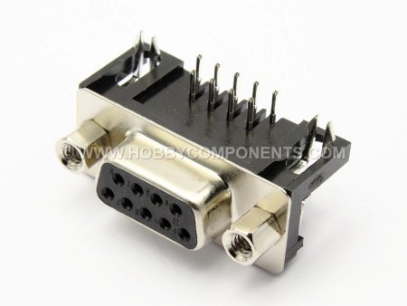 Taicom 9-pin D-sub PCB Mount Right Angle – Female D Connector