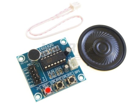 Loudspeaker 2PCS ISD1820 Voice Recording Playback Module With MIC 