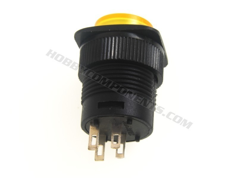 R16-504BD 16mm Push Button Switch (Yellow)