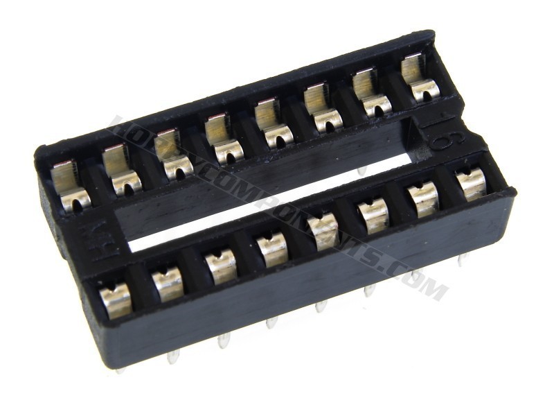 0.3 Inch DIL IC Socket 16 Pin (Pack of 5)