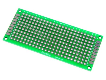 Double-Sided Glass Fiber Prototyping PCB Universal Board (3 x 7)