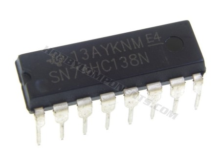 74HC138 3 to 8 Line Decoder (DIP 16) (Pack of 5)