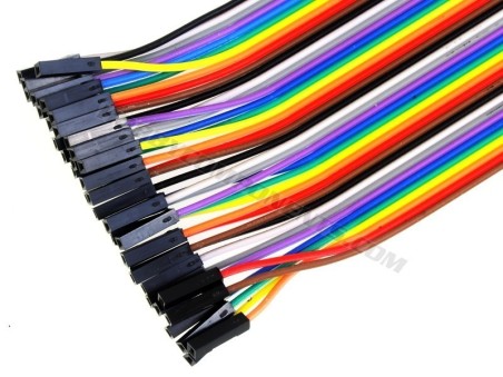 arduino 20cm solderless jumper breadboard wires (40-cable pack)