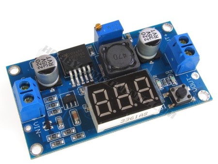 LM2596 DC-DC Step-down PSU with voltage meter