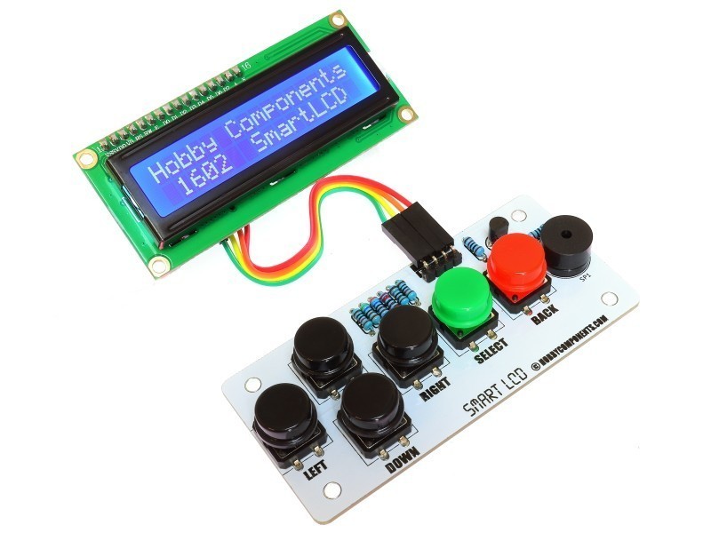 Hobby Components Smart LCD Keypad kit with SmartLCD (not supplied with kit)