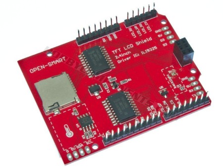 2.4 inch TFT Arduino Compatible Shield with Resistive Touch (Uno not included)