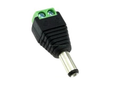 5.5 X 2.1mm DC Socket to Terminal Block (Male)
