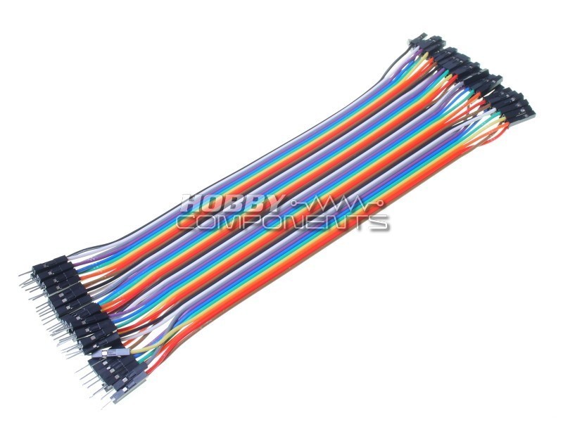 Jumper Wire Ribbon Set for Breadboarding - Male to Male - 40 pieces