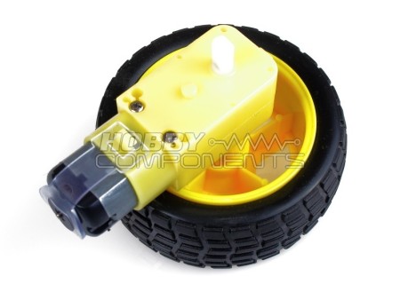 Tire Wheel For Robot Smart Car Chassis Drives DC 3-6v Gear Motor Robotic Arms 