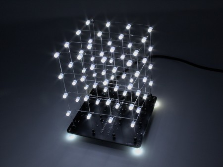 4x4x4 V2 LED Cube Kit (White)
