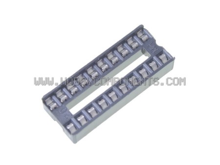 0.3 Inch DIL IC Socket 20 Pin (Pack of 5)