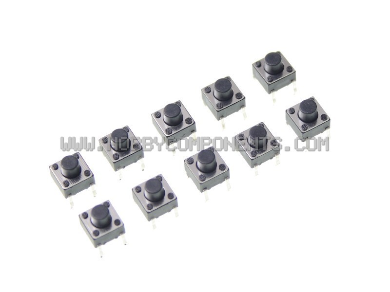 Mini DIY Part 4-Pin Tact Switches (10 Pack)