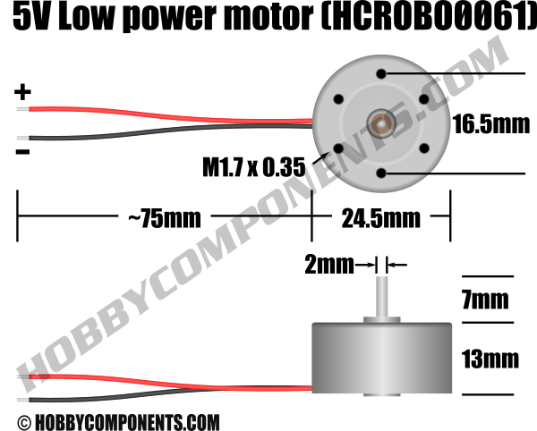 5V Low power motor